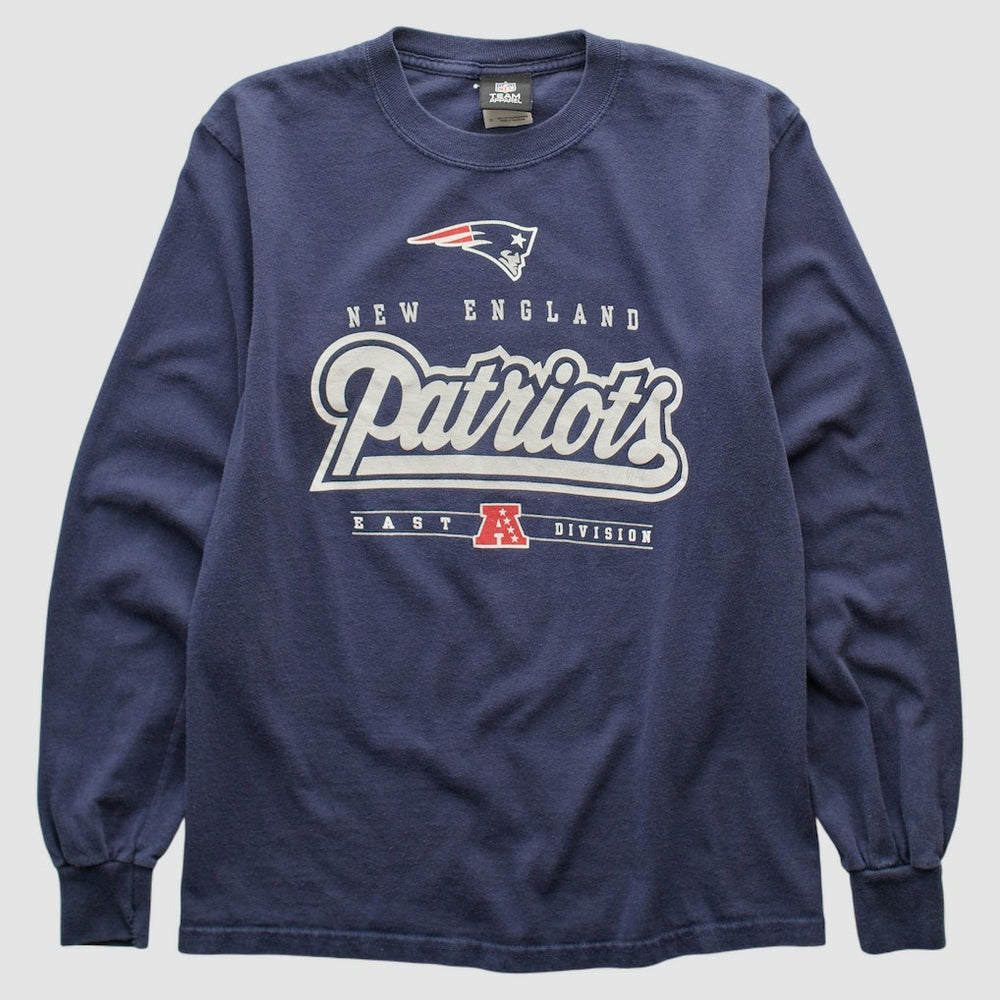 New England Patriots NFL 2010s Long Sleeve T-shirt - Navy Vintage online
