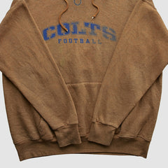 Indianapolis Colts NFL 2000s Hooded Pullover Sweatshirt - Brown Vintage cheap