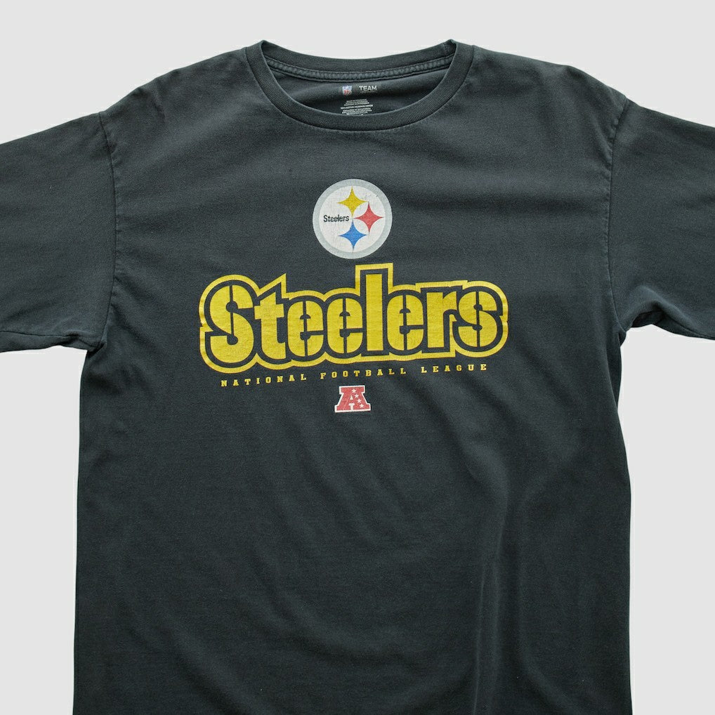 Pittsburgh Steelers NFL 2000s Long Sleeve T-shirt - Black Vintage discount