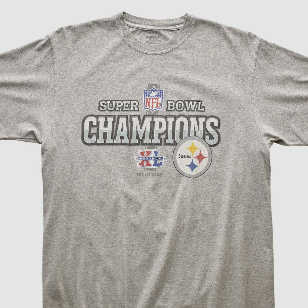 Pittsburgh Steelers Reebok 2006 T-shirt - Heather Gray Vintage online
