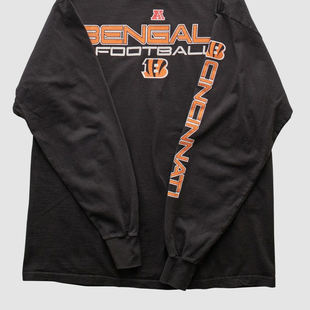 Cincinnati Bengals NFL 2000s Long Sleeve T-shirt - Black Vintage discount