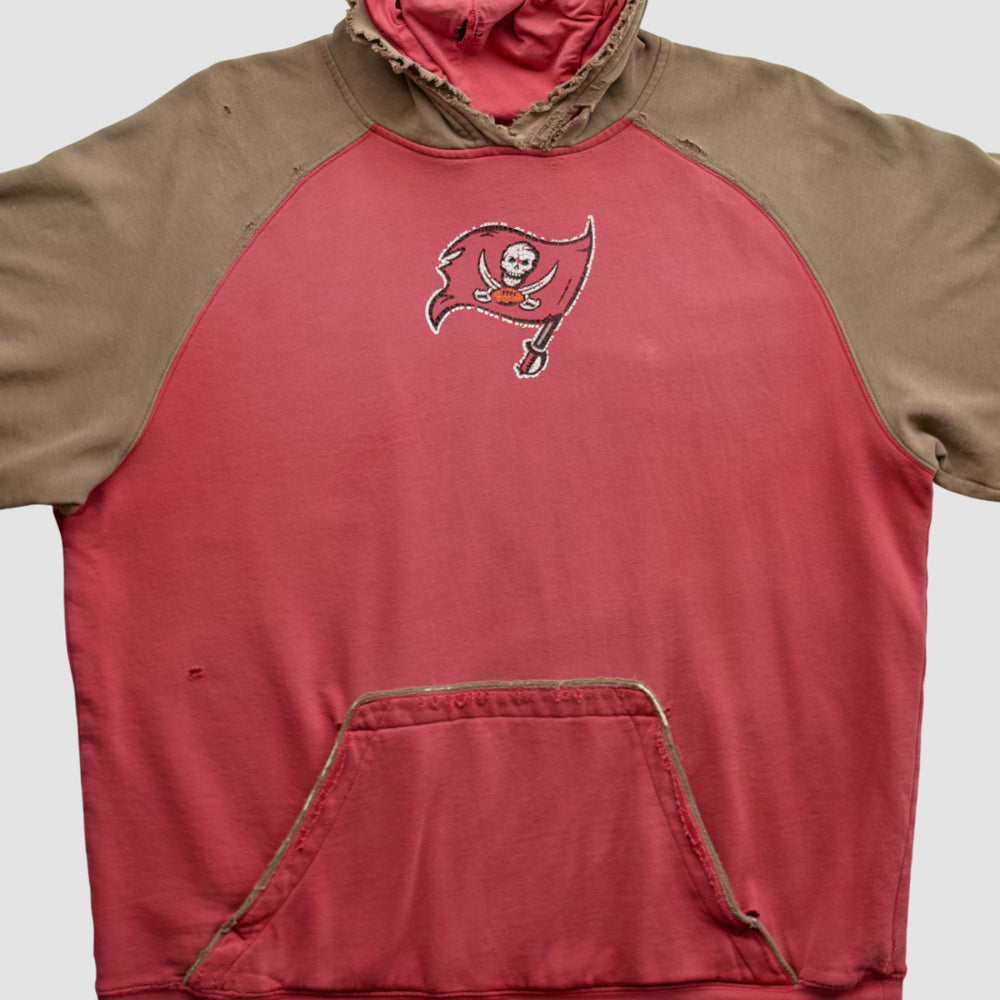 Tampa Bay Buccaneers Reebok 2000s Hooded Pullover Sweatshirt - Red Vintage discount