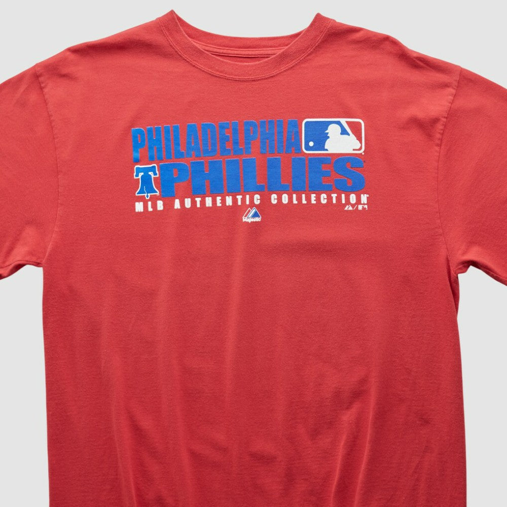 Philadelphia Phillies Majestic 2000s T-shirt Red Vintage