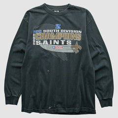 New Orleans Saints Alstyle Apparel 2009 Long Sleeve T-shirt - Black Vintage discount