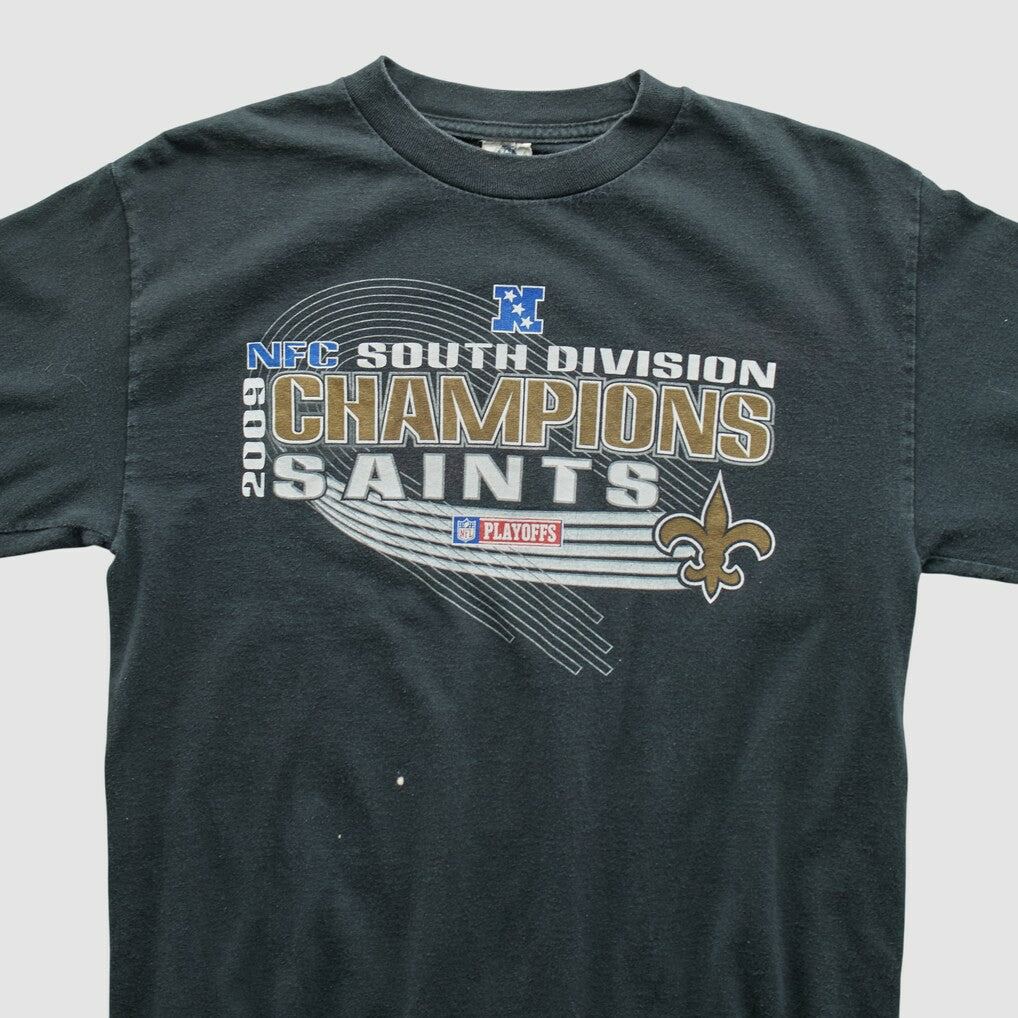 New Orleans Saints Alstyle Apparel 2009 Long Sleeve T-shirt - Black Vintage discount