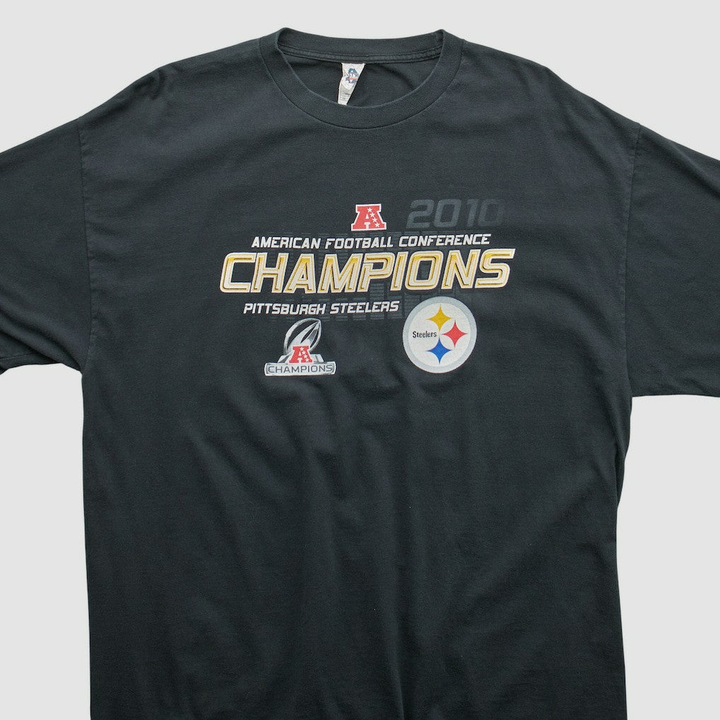 Pittsburgh Steelers Alstyle 2010 T-shirt - Black Vintage outlet