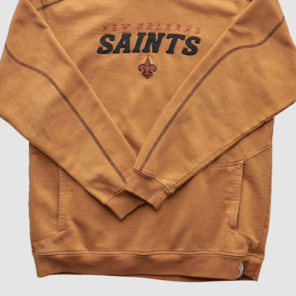 New Orleans Saints 2000s Hooded Pullover Sweatshirt - Tan Vintage outlet