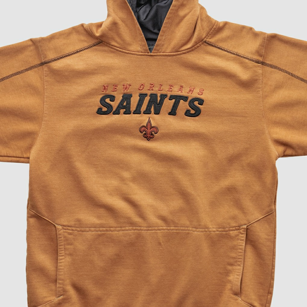 New Orleans Saints 2000s Hooded Pullover Sweatshirt - Tan Vintage outlet