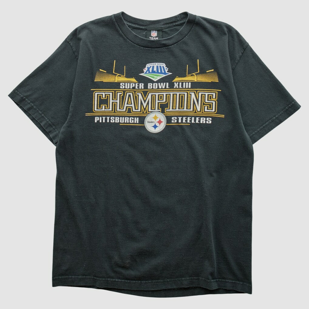 Pittsburgh Steelers NFL 2009 T-shirt - Black Vintage discount
