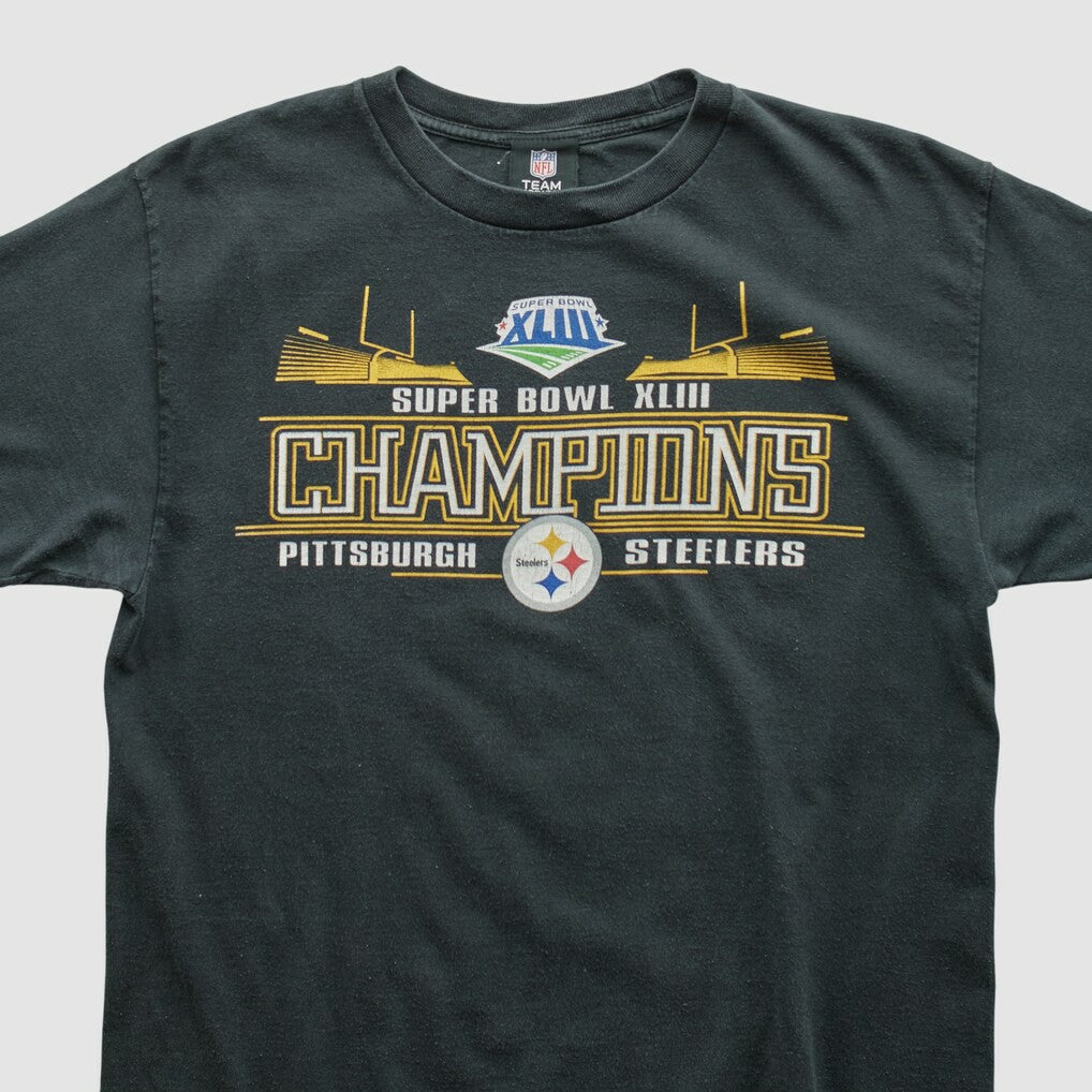 Pittsburgh Steelers NFL 2009 T-shirt - Black Vintage discount