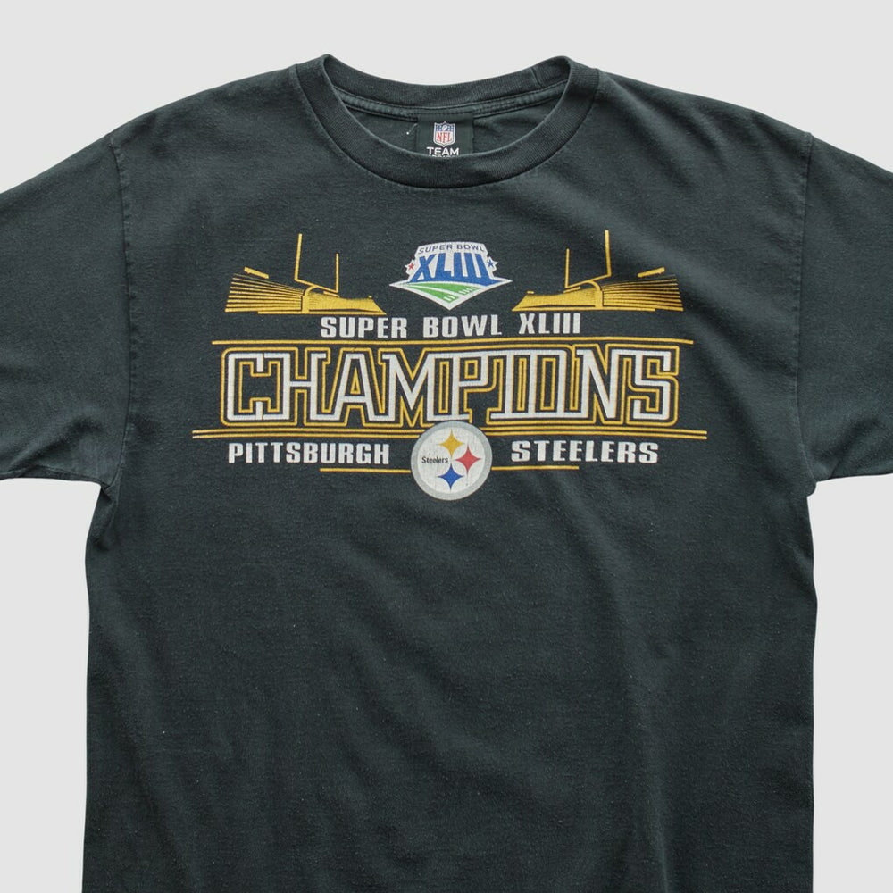 Pittsburgh Steelers NFL 2009 T-shirt - Black Vintage discount