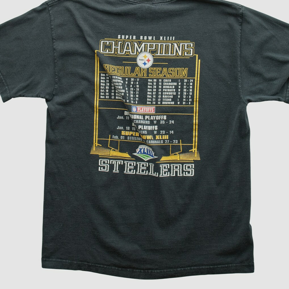 Pittsburgh Steelers NFL 2009 T-shirt - Black Vintage discount