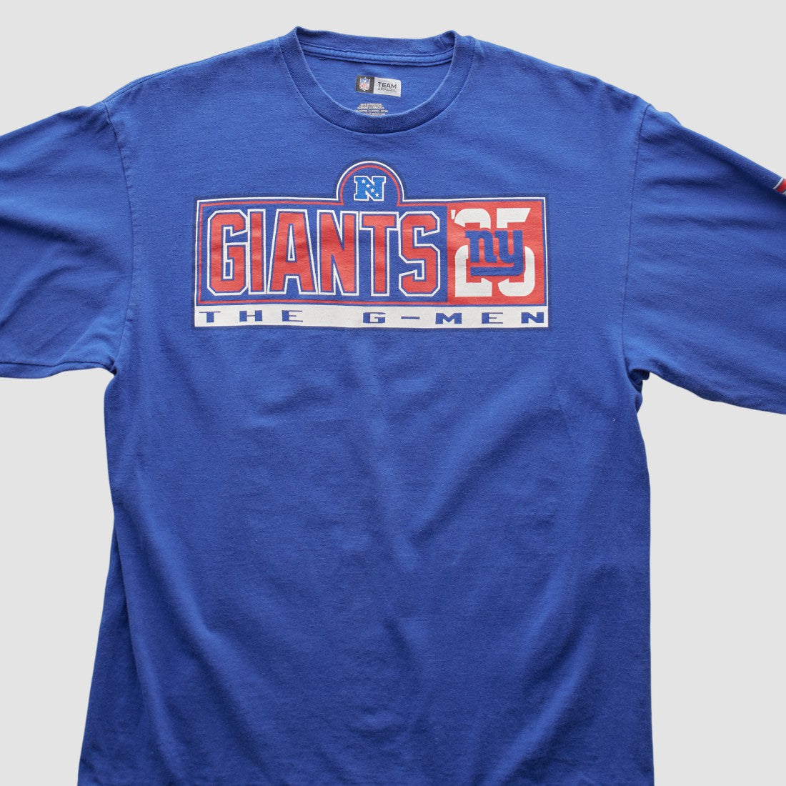 New York Giants NFL 2000s Long Sleeve T-shirt - Blue Vintage sale