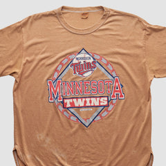 Minnesota Twins Champion 90s T-shirt Tan Vintage