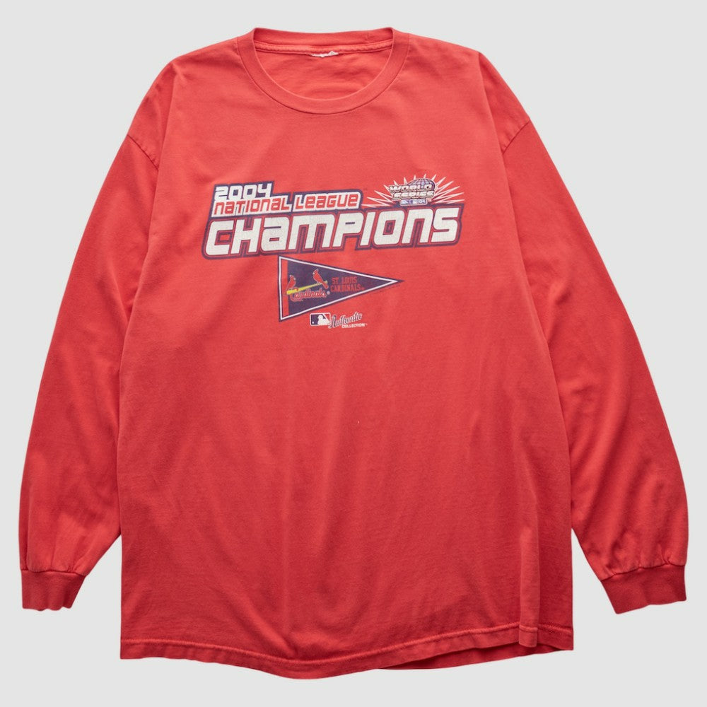 St. Louis Cardinals 2004 Long Sleeve T-shirt Red Vintage