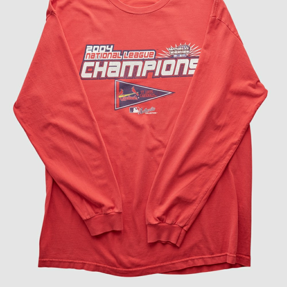 St. Louis Cardinals 2004 Long Sleeve T-shirt Red Vintage