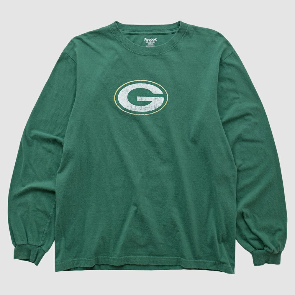 Green Bay Packers Reebok 2000s Long Sleeve T-shirt - Green Vintage outlet