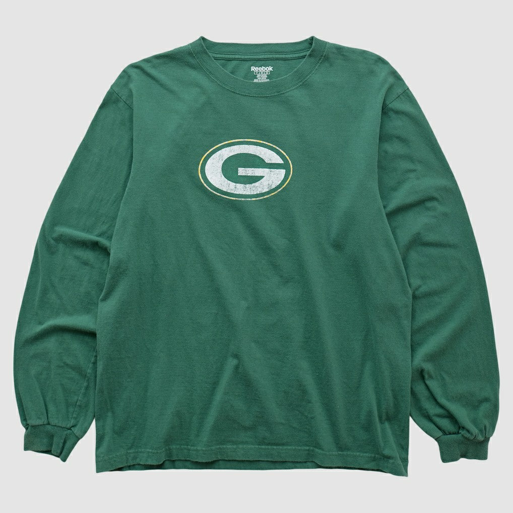 Green Bay Packers Reebok 2000s Long Sleeve T-shirt - Green Vintage outlet