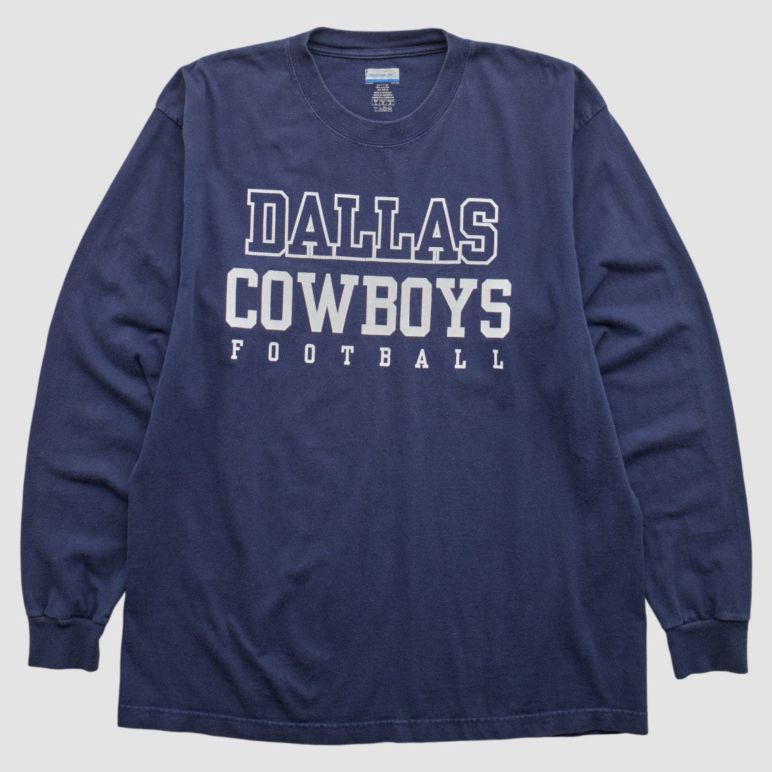 Dallas Cowboys Reebok 2000s Long Sleeve T-shirt - Navy Vintage on sale