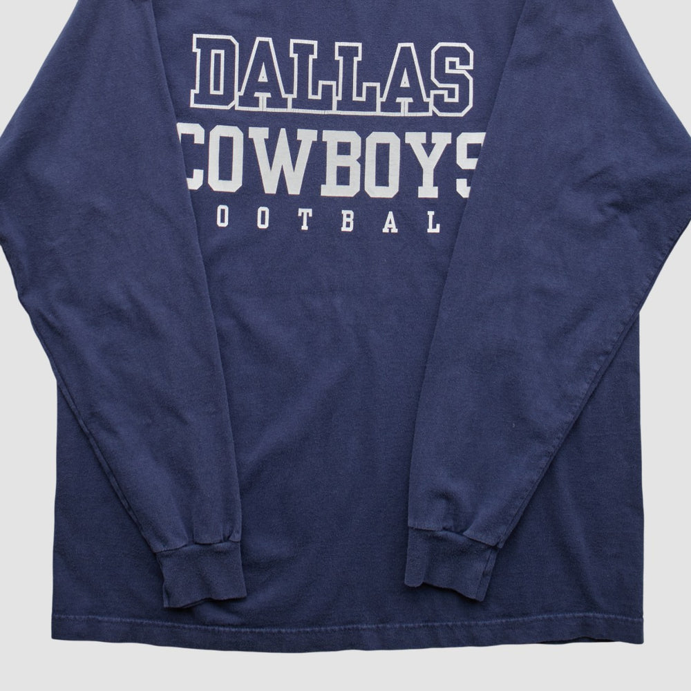 Dallas Cowboys Reebok 2000s Long Sleeve T-shirt - Navy Vintage on sale