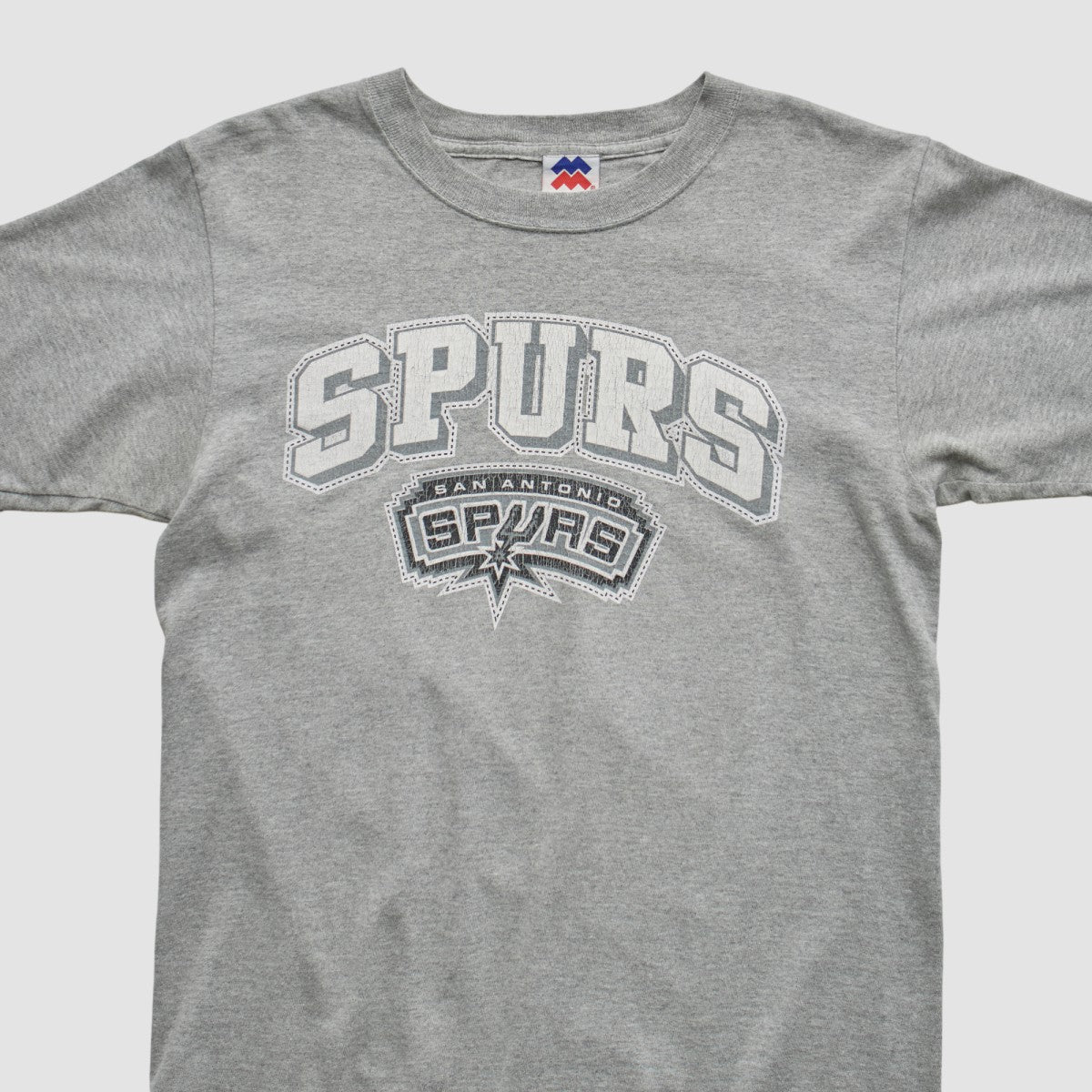 San Antonio Spurs Majestic 2000s T-shirt - Heather Gray Vintage discount