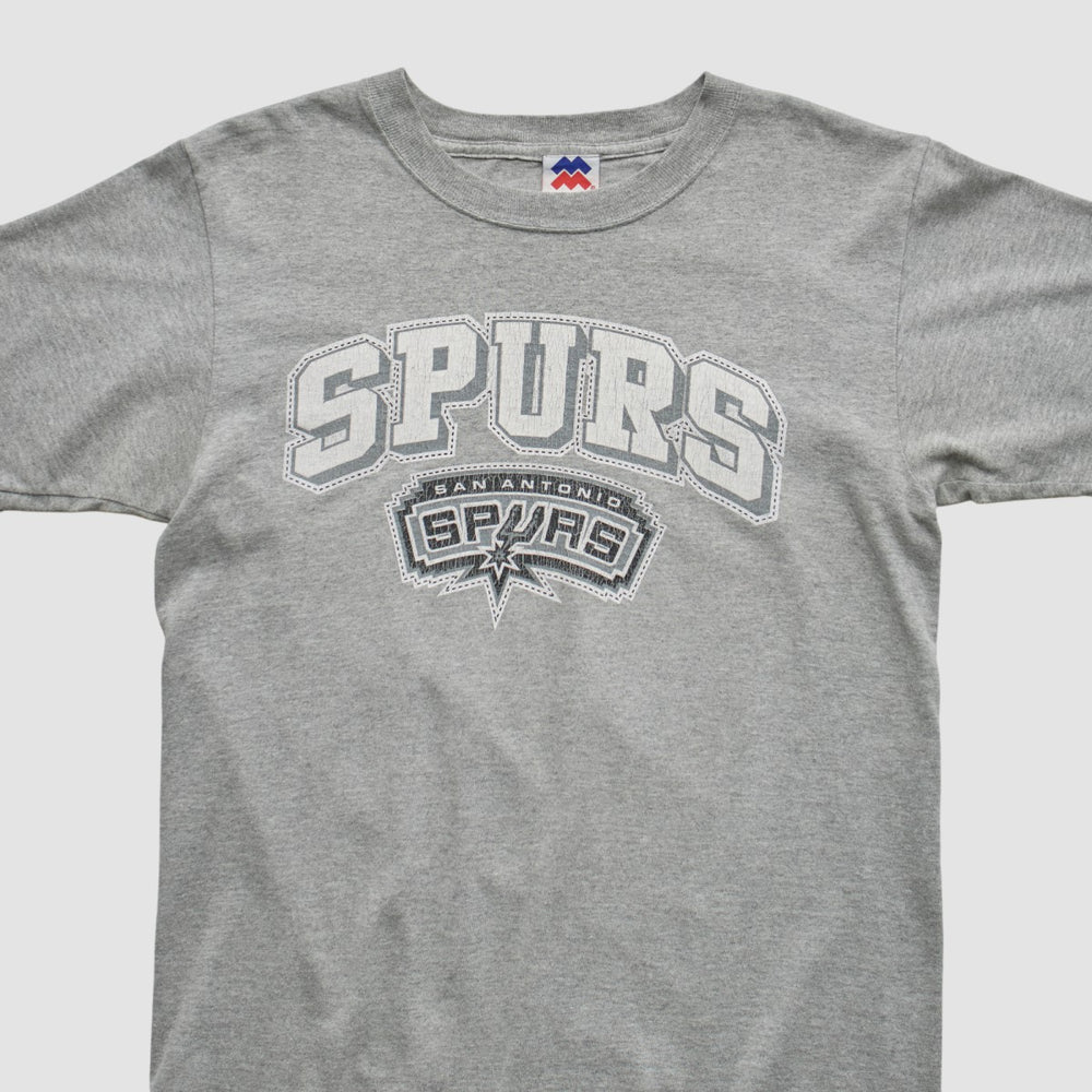 San Antonio Spurs Majestic 2000s T-shirt - Heather Gray Vintage discount