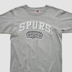 San Antonio Spurs Majestic 2000s T-shirt - Heather Gray Vintage discount