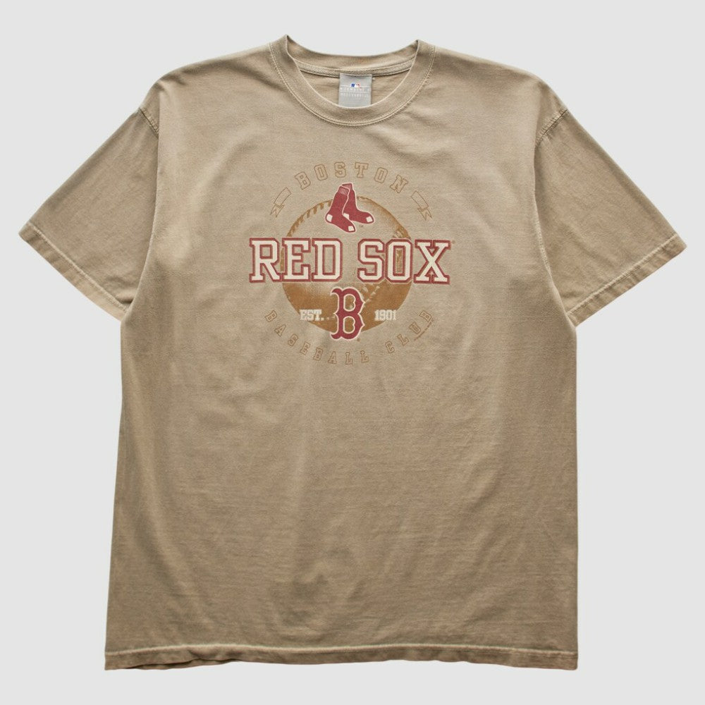 Boston Red Sox Genuine Merchandise 2000s T-shirt Tan Vintage