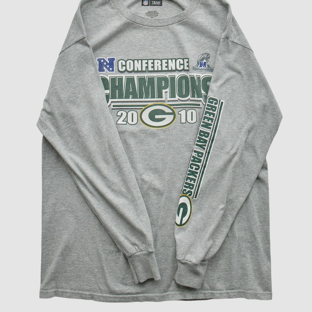 Green Bay Packers NFL 2010 Long Sleeve T-shirt - Heather Gray Vintage online
