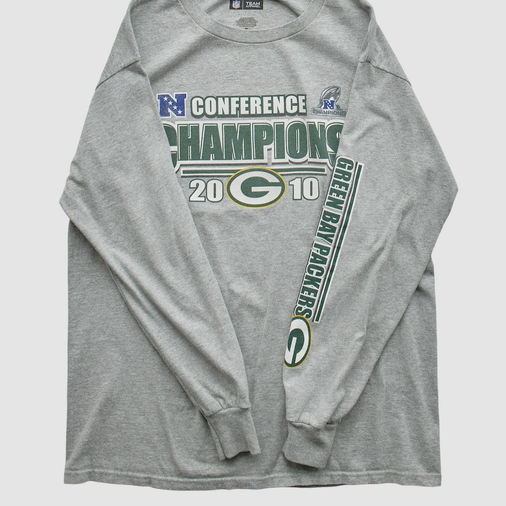 Green Bay Packers NFL 2010 Long Sleeve T-shirt - Heather Gray Vintage online