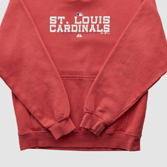 St. Louis Cardinals Majestic 2000s Hooded Pullover Sweatshirt Red Vintage