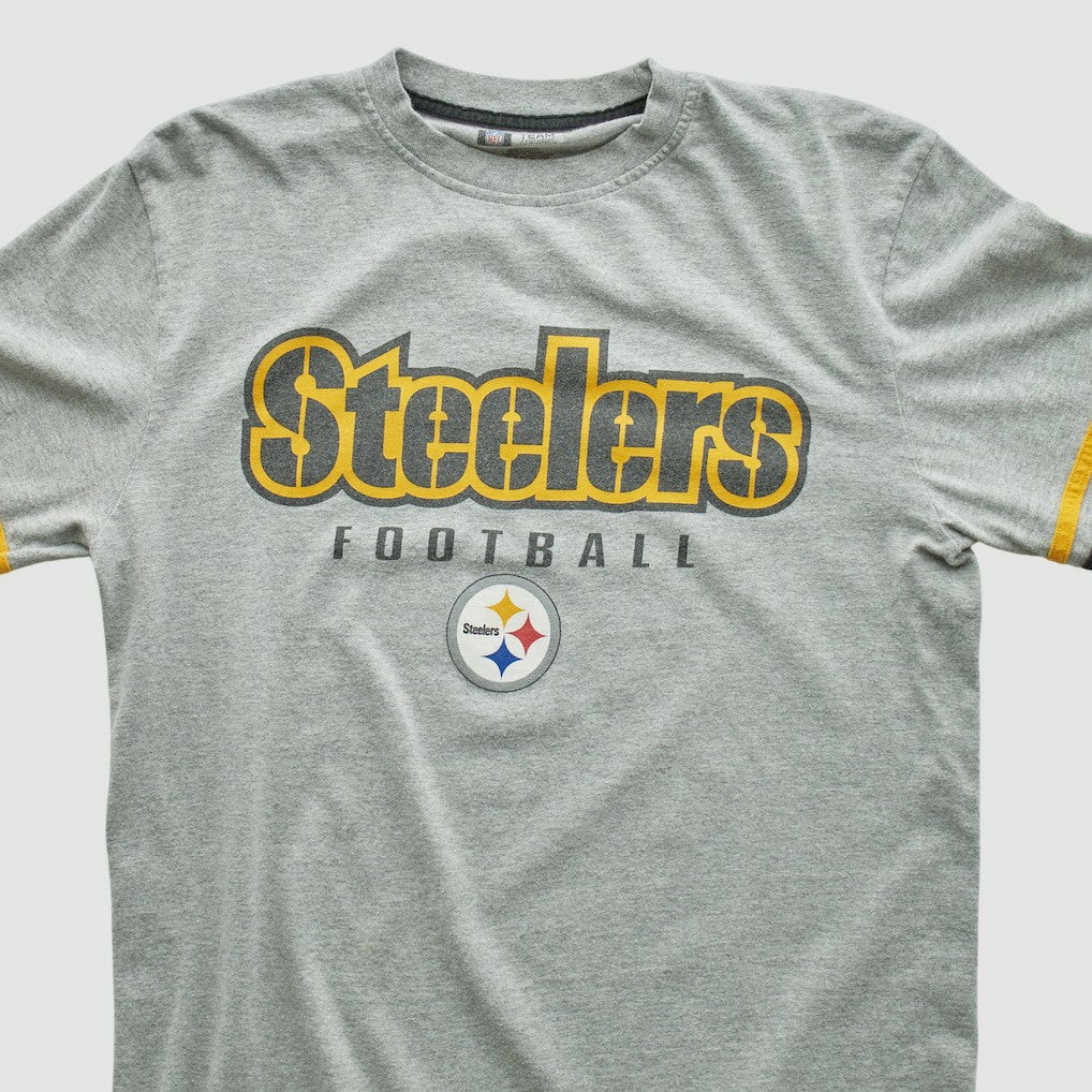 Pittsburgh Steelers NFL 2000s Long Sleeve T-shirt - Heather Gray Vintage online