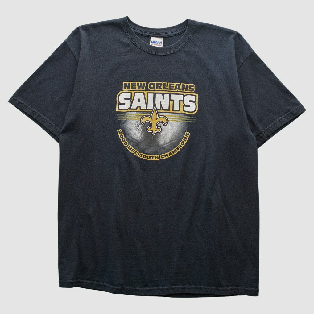 New Orleans Saints Gildan 2009 T-shirt - Black Vintage discount