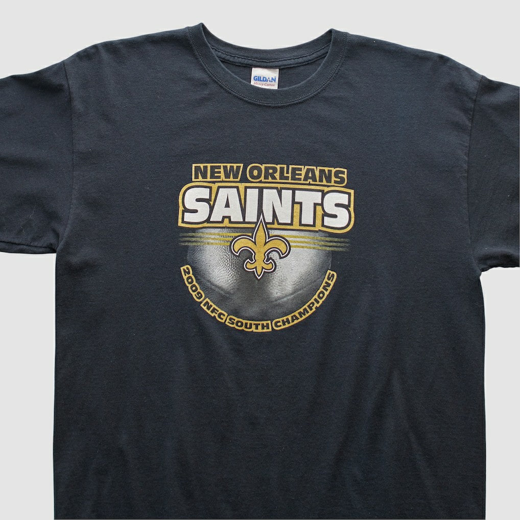 New Orleans Saints Gildan 2009 T-shirt - Black Vintage discount