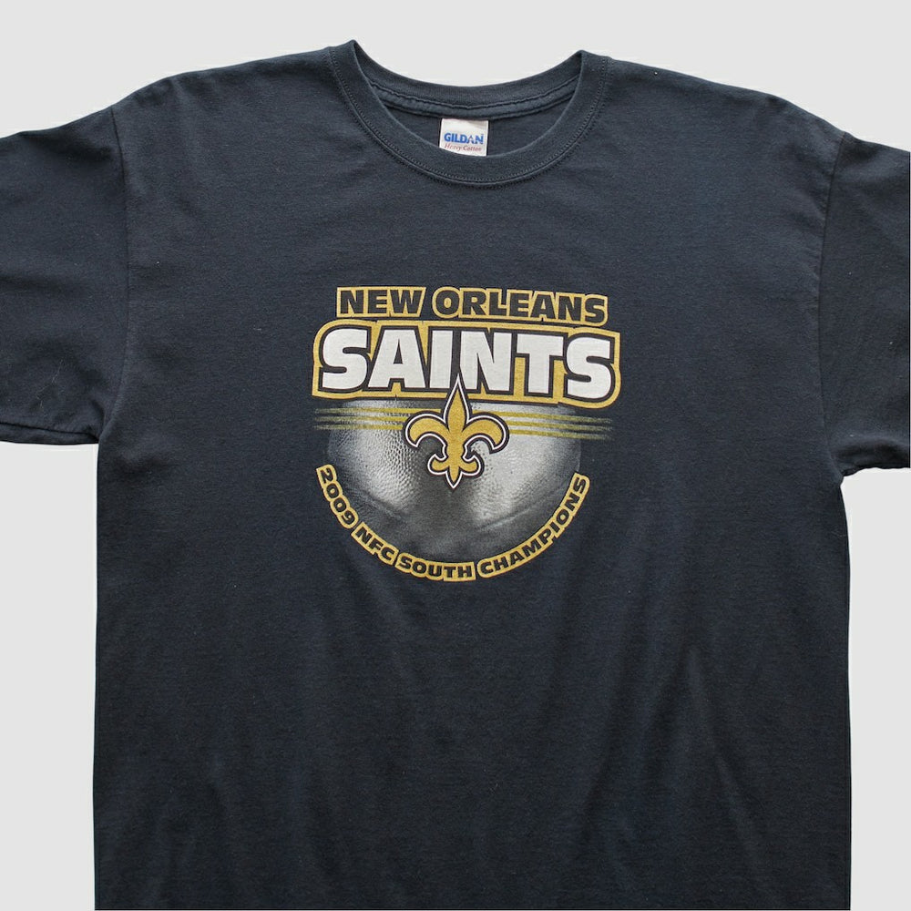New Orleans Saints Gildan 2009 T-shirt - Black Vintage discount
