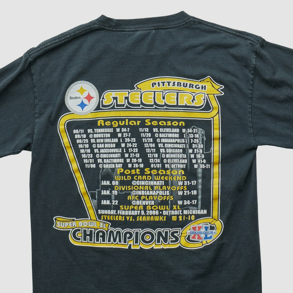 Pittsburgh Steelers Alstyle 2006 Long Sleeve T-shirt - Black Vintage discount