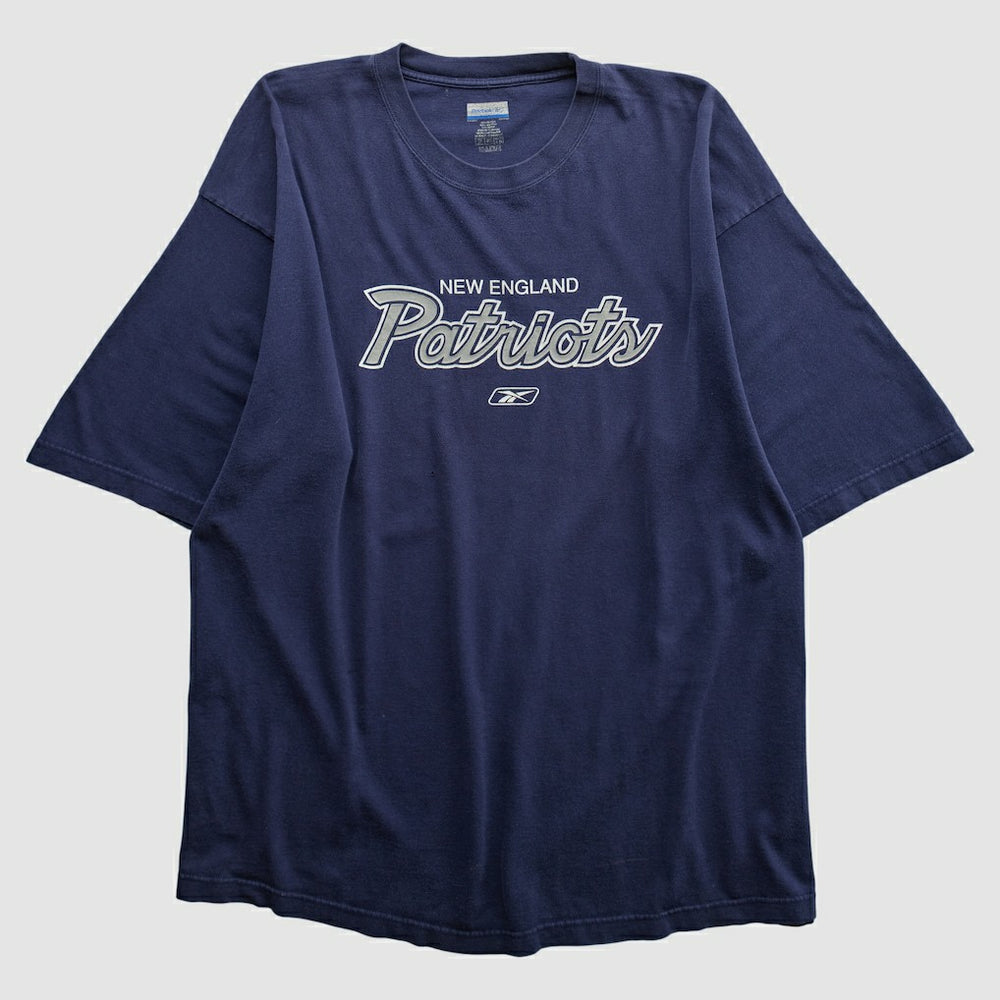 New England Patriots Reebok 2000s T-shirt - Navy Vintage for sale
