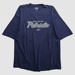 New England Patriots Reebok 2000s T-shirt - Navy Vintage for sale