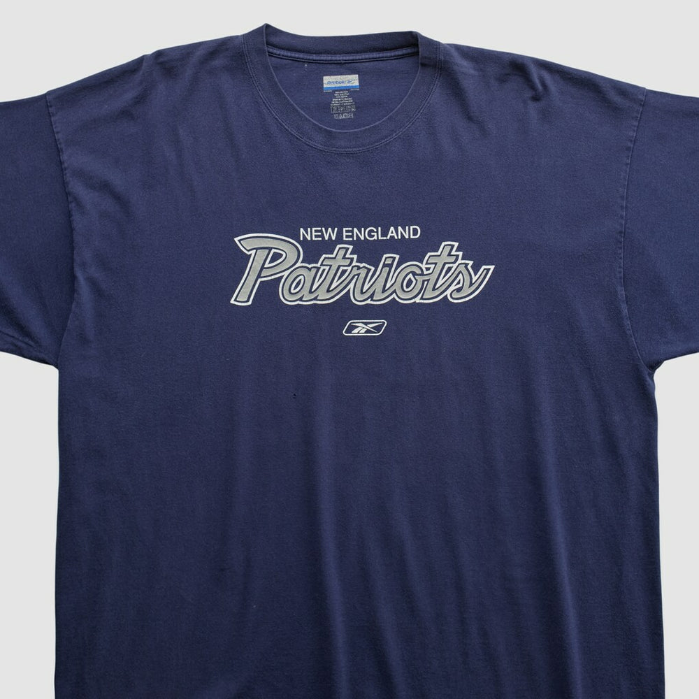 New England Patriots Reebok 2000s T-shirt - Navy Vintage for sale