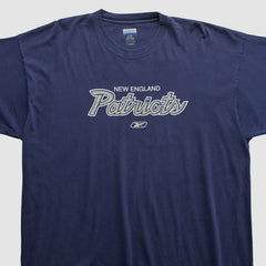 New England Patriots Reebok 2000s T-shirt - Navy Vintage for sale