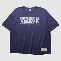 Tampa Bay Rays Majestic 2000s T-shirt Navy Vintage