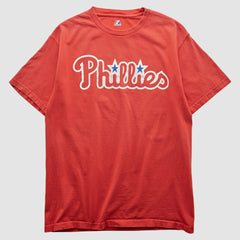 Philadelphia Phillies Majestic 2000s T-shirt Red Vintage