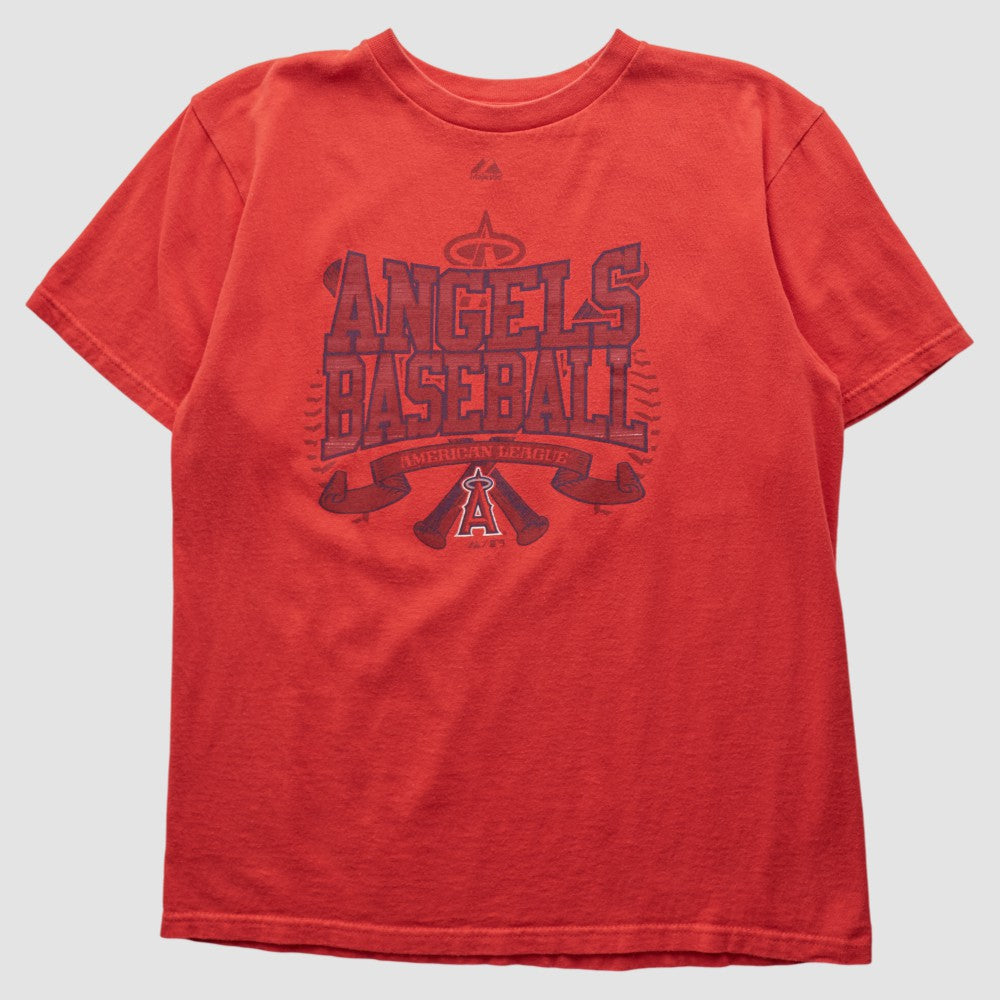 Los Angeles Angels Majestic 2000s T-shirt Red Vintage