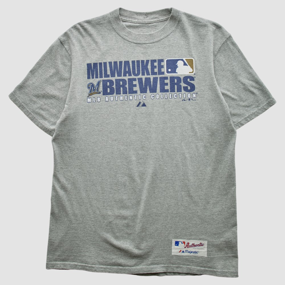 Milwaukee Brewers 2008 T-shirt Heather Gray Vintage