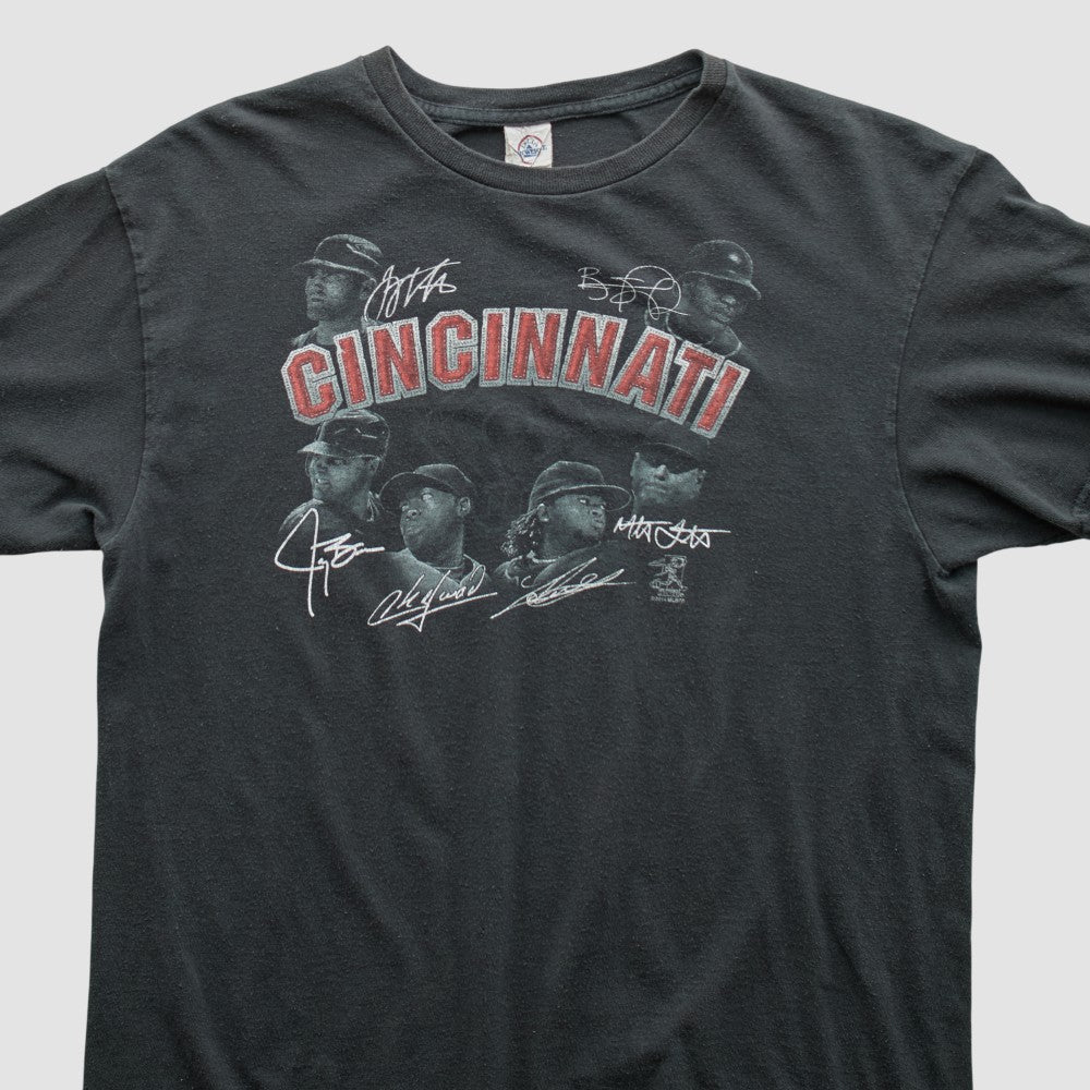 Cincinnati Reds Pro Weight 2014 T-shirt Charcoal Vintage