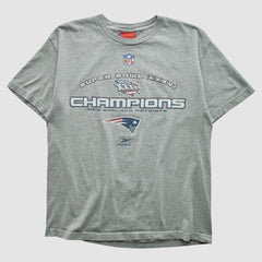 New England Patriots Reebok 2002 T-shirt - Heather Gray Vintage online
