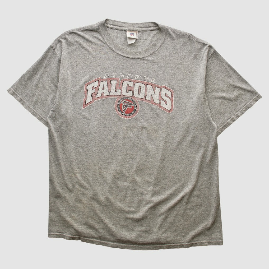 Atlanta Falcons NFL 2000s T-shirt - Heather Gray Vintage cheap