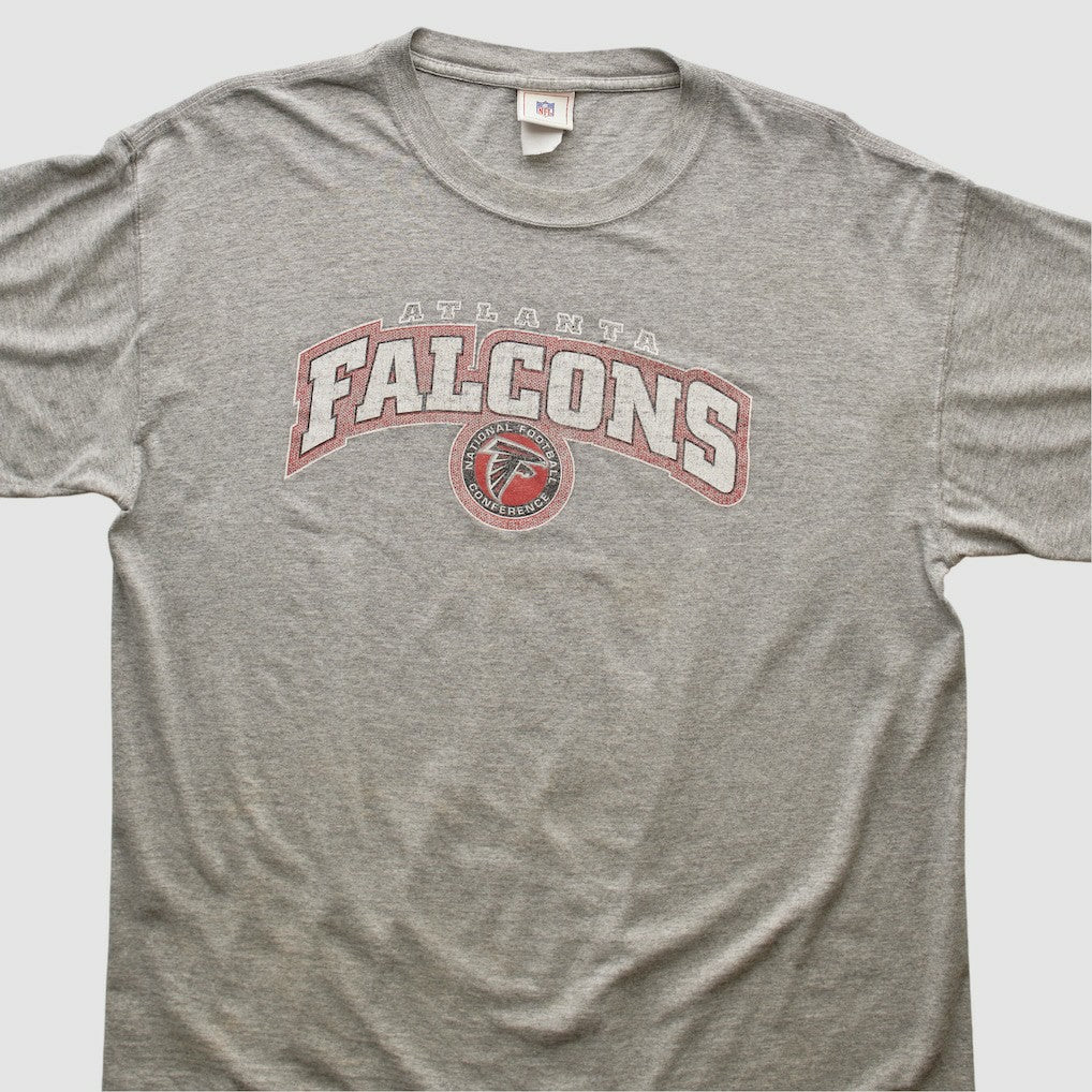Atlanta Falcons NFL 2000s T-shirt - Heather Gray Vintage cheap
