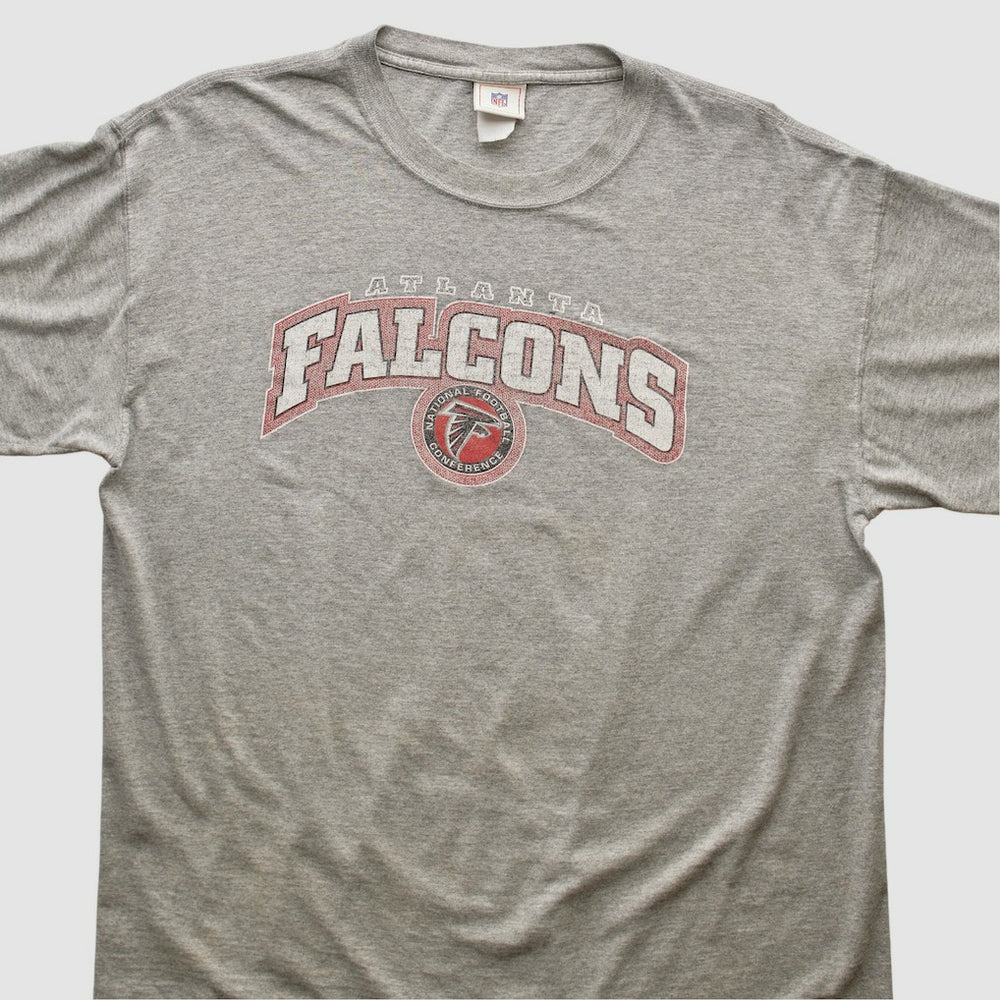 Atlanta Falcons NFL 2000s T-shirt - Heather Gray Vintage cheap