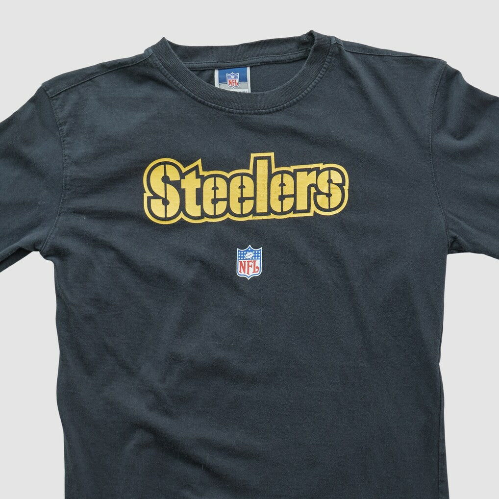 Pittsburgh Steelers Reebok 2000s Long Sleeve T-shirt - Black Vintage sale